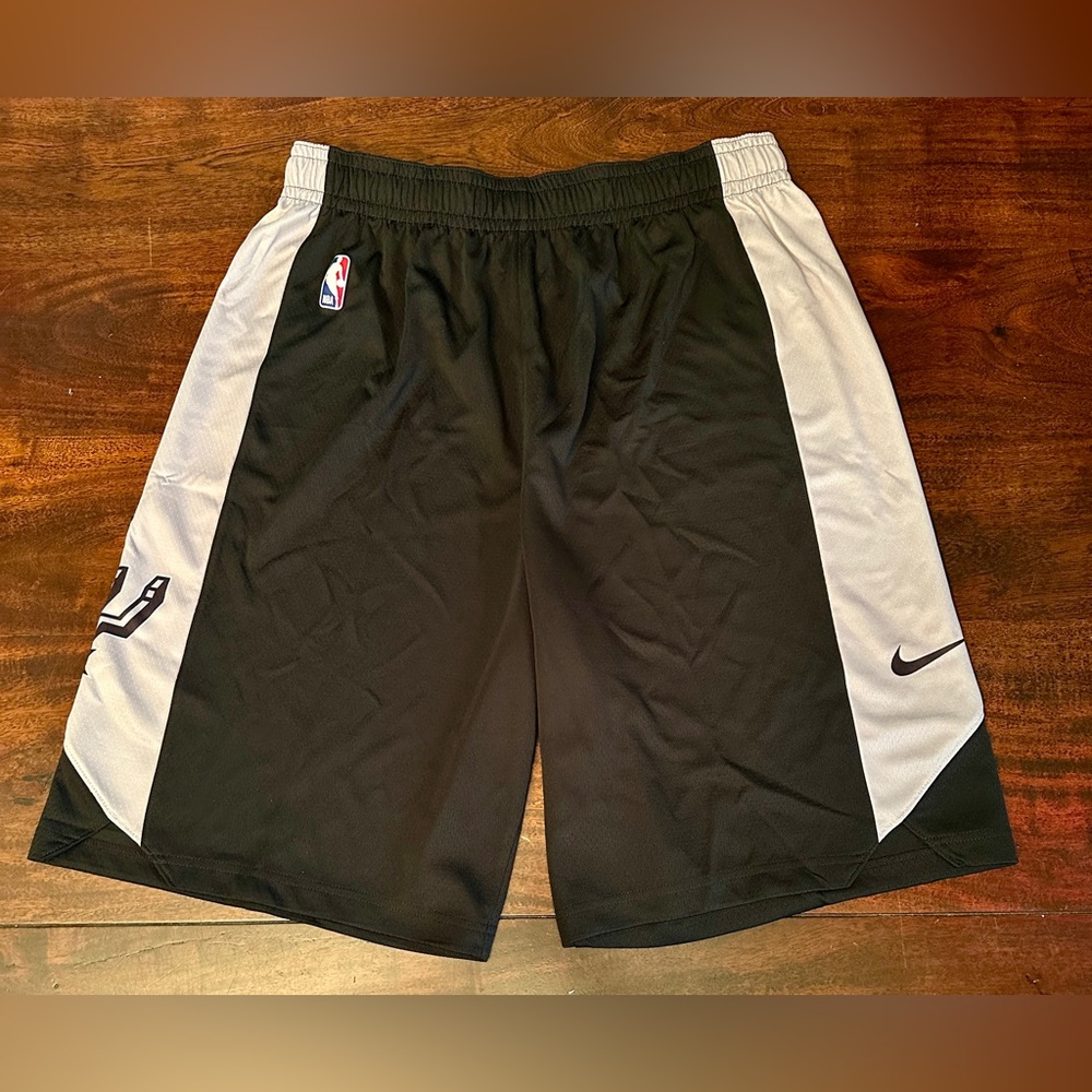 Nike NBA San Antonio Spurs Team Issued Practice Shorts Black Mens Size Tall